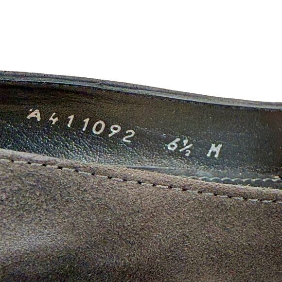 Stuart Weitzman MaryMid Slate Suede Square Chunky Heel Shoe 6.5 NEW in Box - Picture 10 of 12